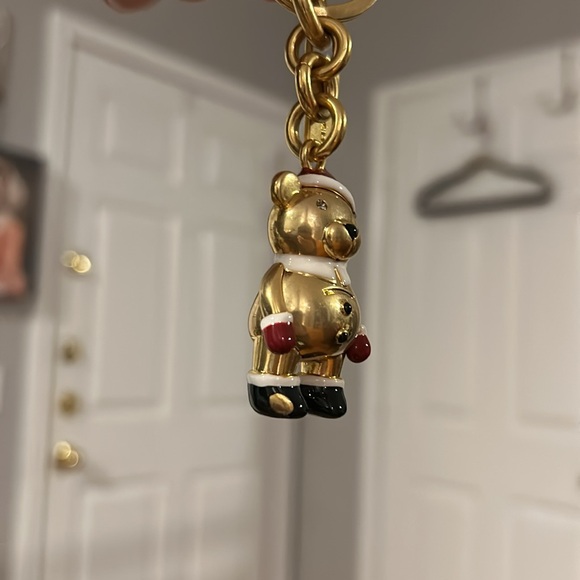 NWT Coach Santa Bear Bag Charm/Key Chain - Style No. C7099 - Picture 4 of 4